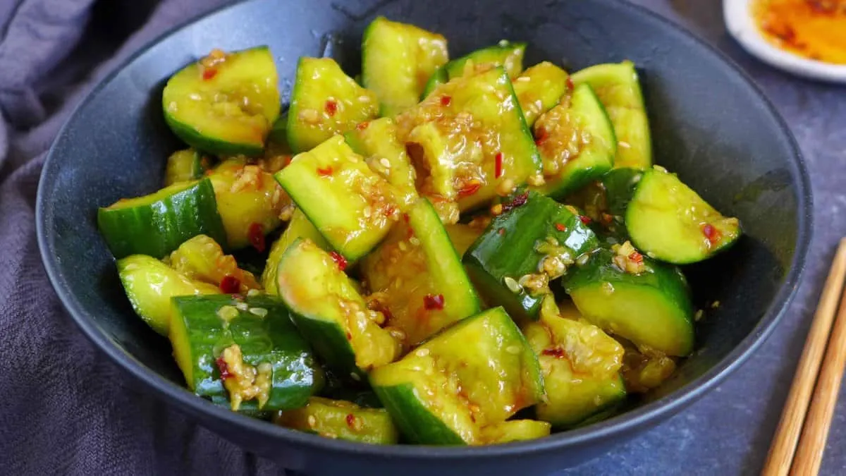 Smashed Cucumber Salad