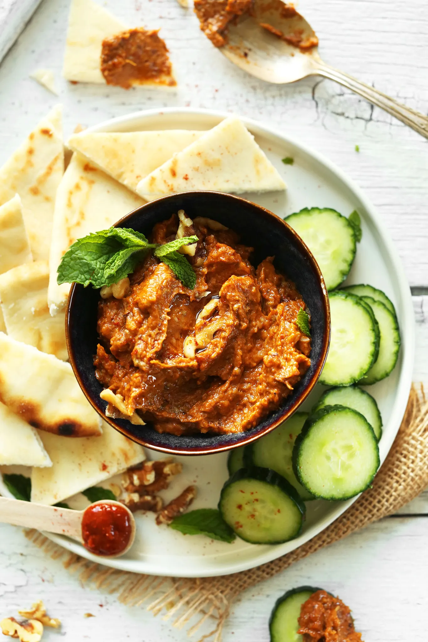 Smoky Harissa Eggplant Dip