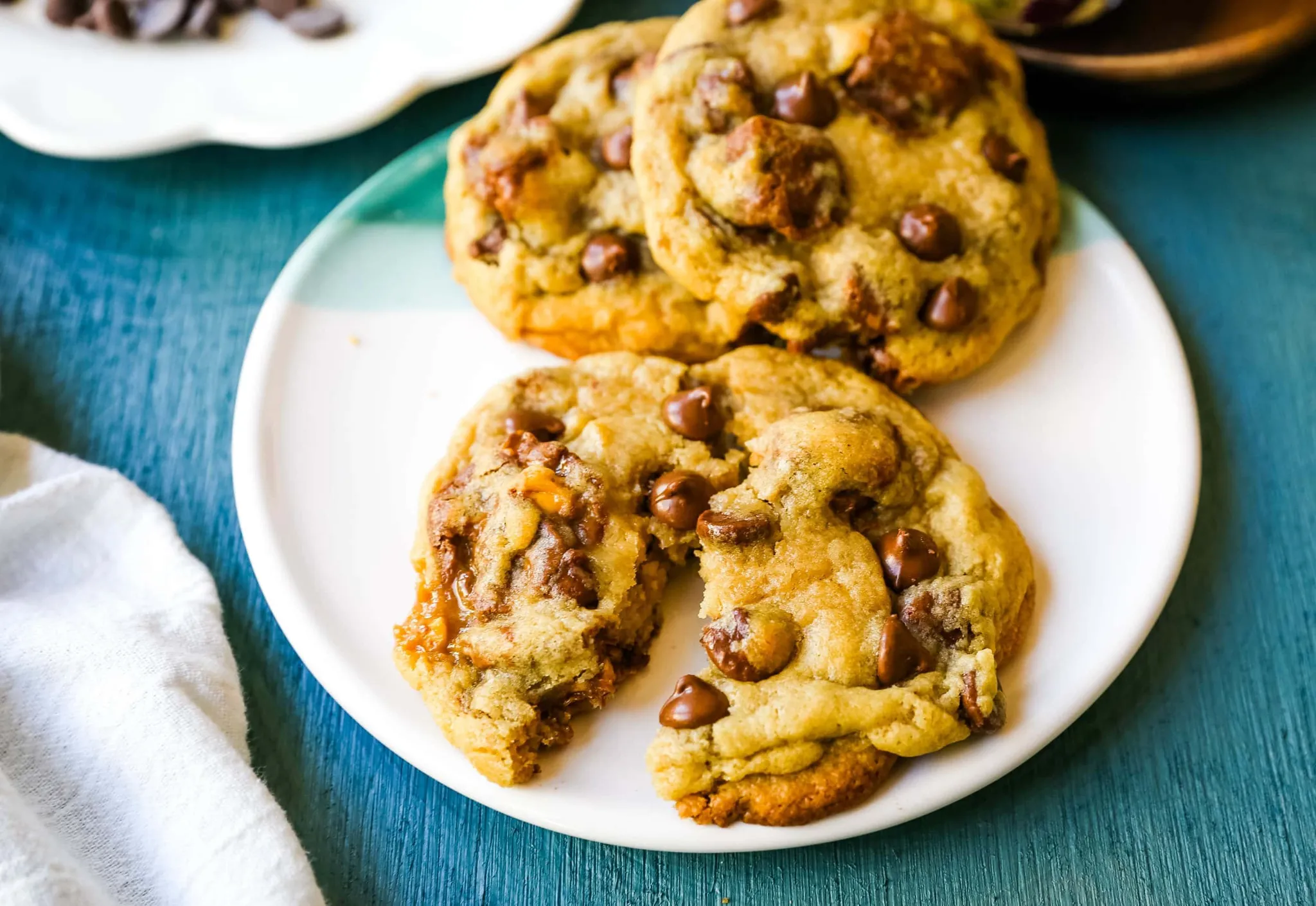 Snickers Candy Bar Chocolate Chip Cookies