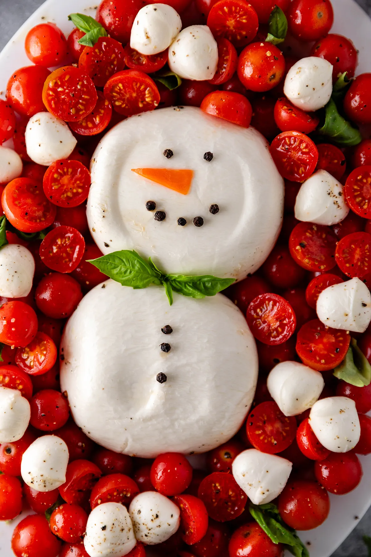 Snowman Caprese Salad