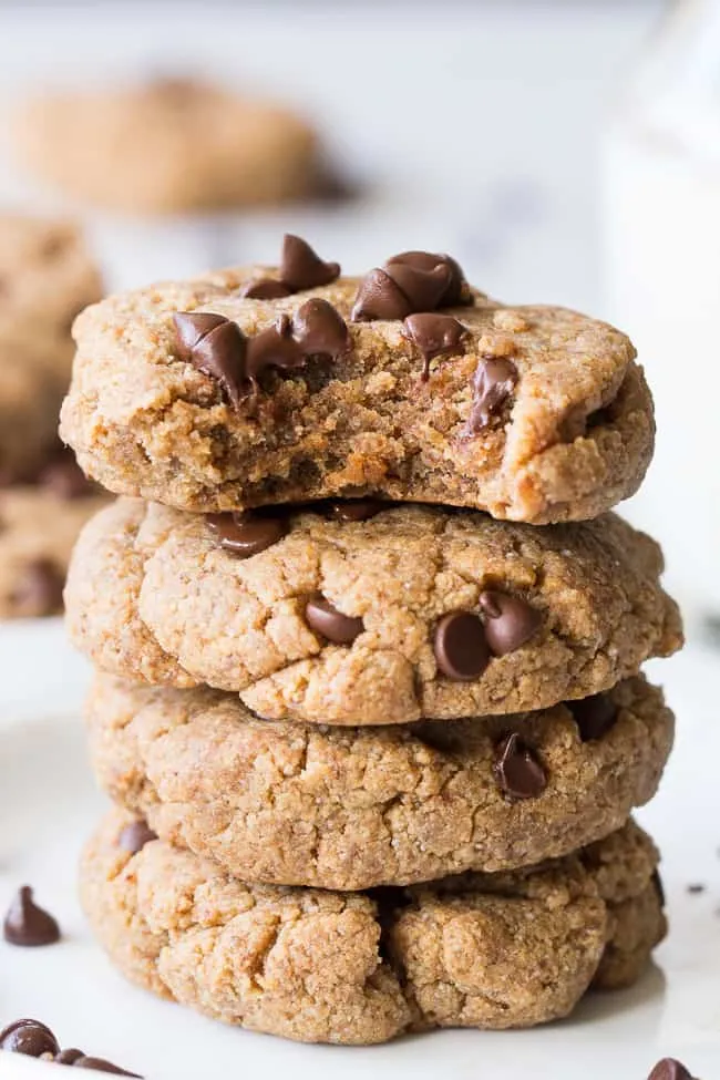 Soft Paleo & Vegan Chocolate Chip Cookies