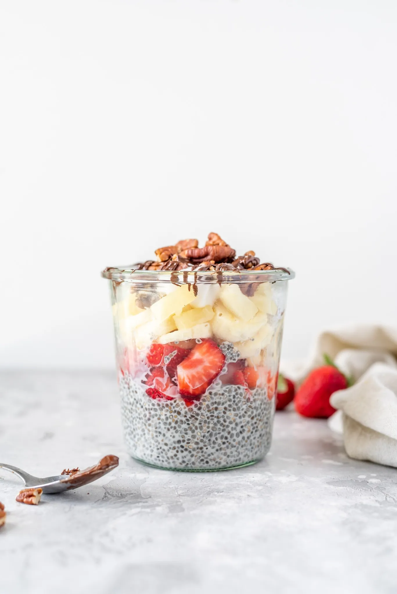 Banana Split Chia Seed Pudding