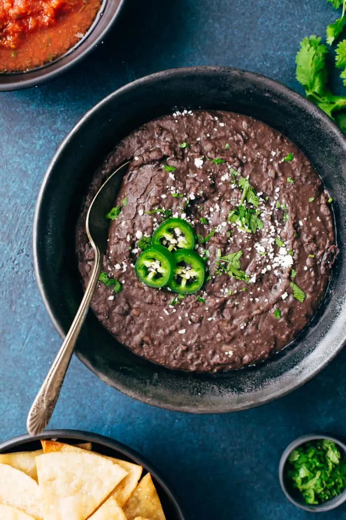 Spiced Up Refried Black Beans