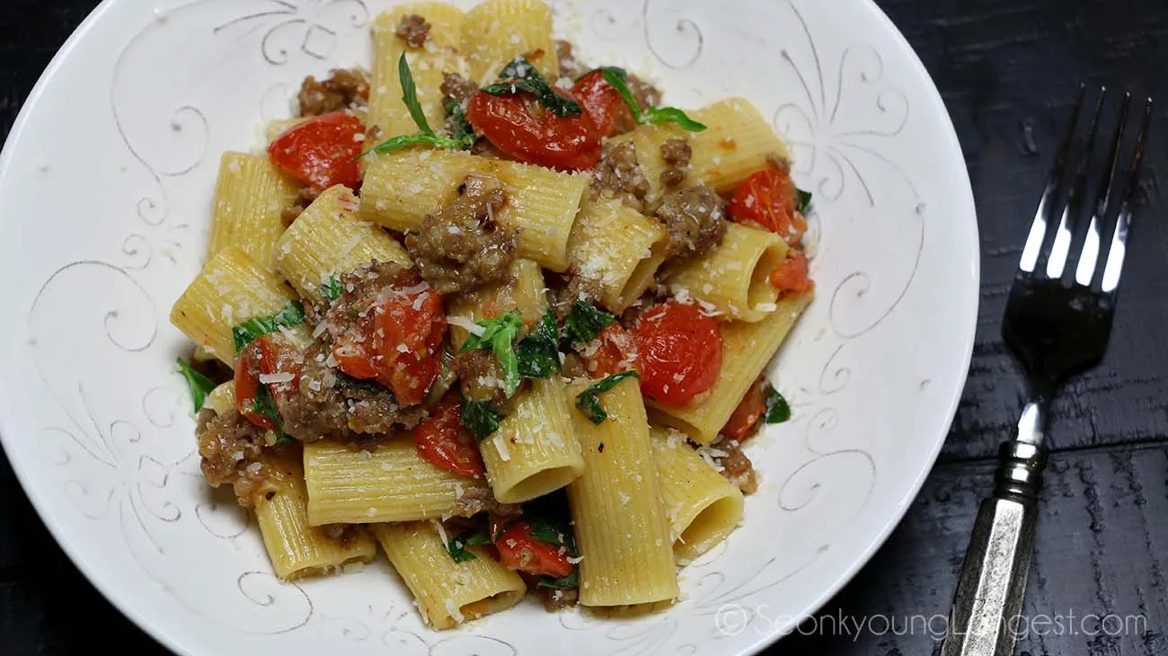 Spicy Sausage Rigatoni
