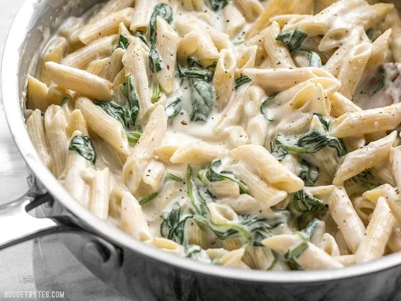 Spinach Alfredo Pasta