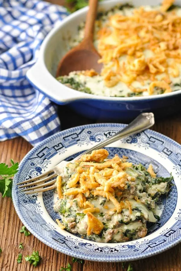 Spinach and Ground Beef Casserole