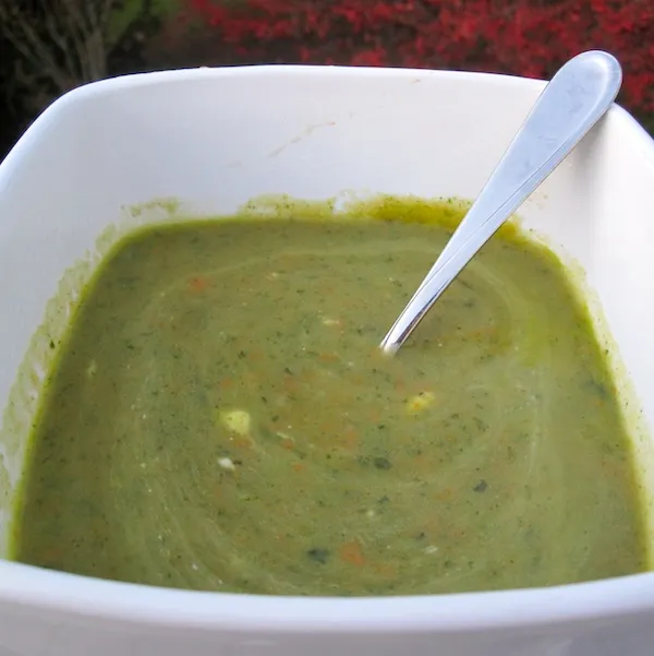 Spinach, Potato, Dill and Carrot Soup