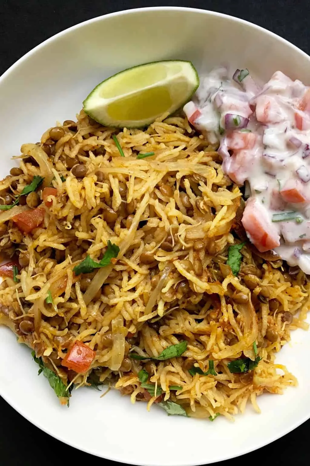 Sprouted Lentils Khichdi - Instant Pot