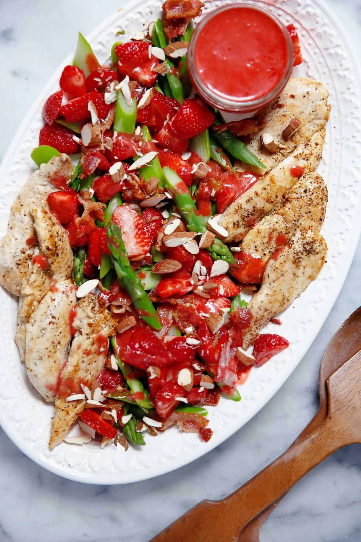 Strawberry Asparagus Salad with Bacon