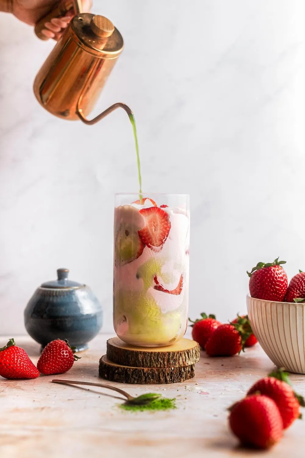 Strawberry Matcha Latte