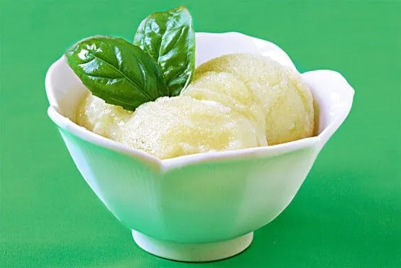Basil Lime Sorbet