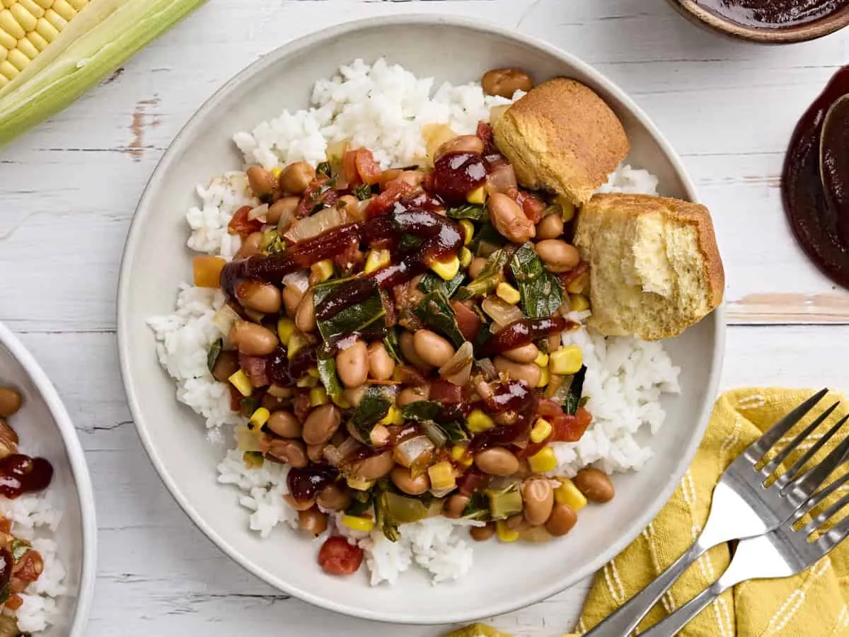 BBQ Beans and Greens Recipe