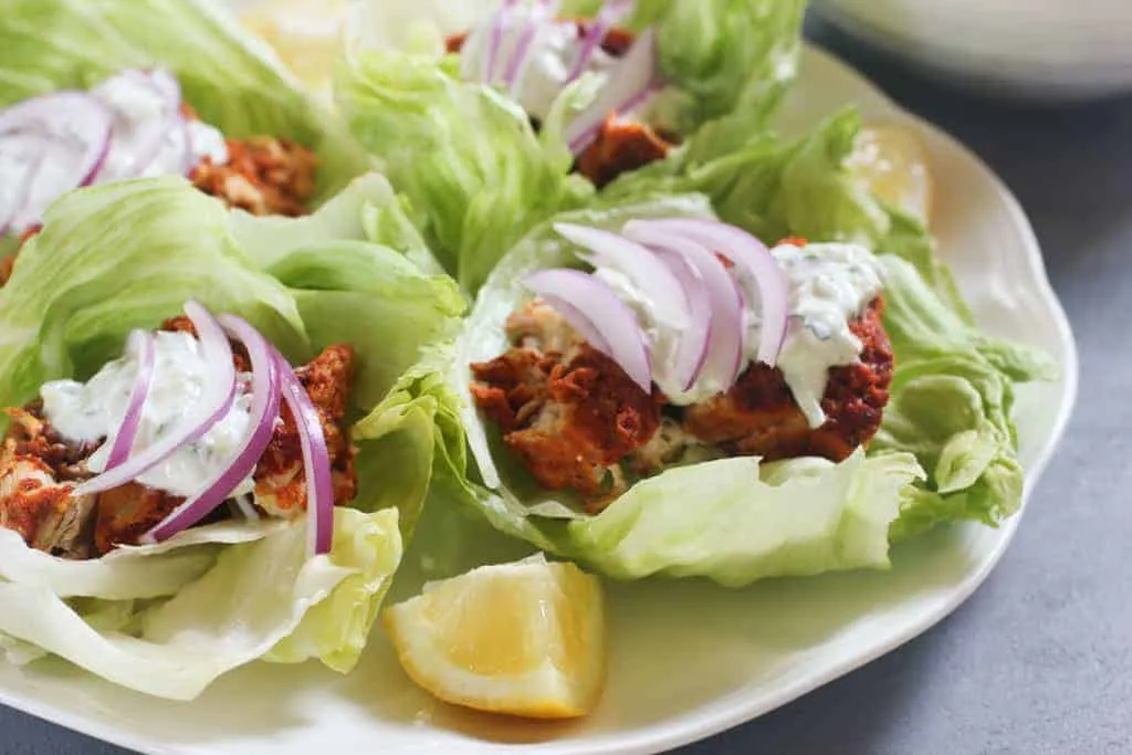 Tandoori Chicken Lettuce Wraps