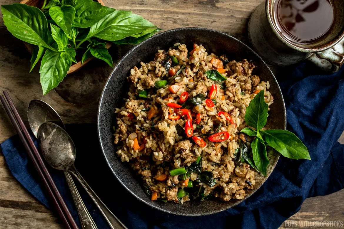 Thai Basil Turkey Fried Rice