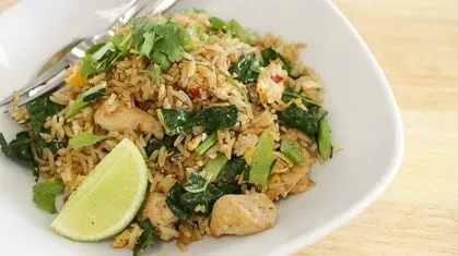 Thai Chicken Fried Rice Recipe ข้าวผัดไก่