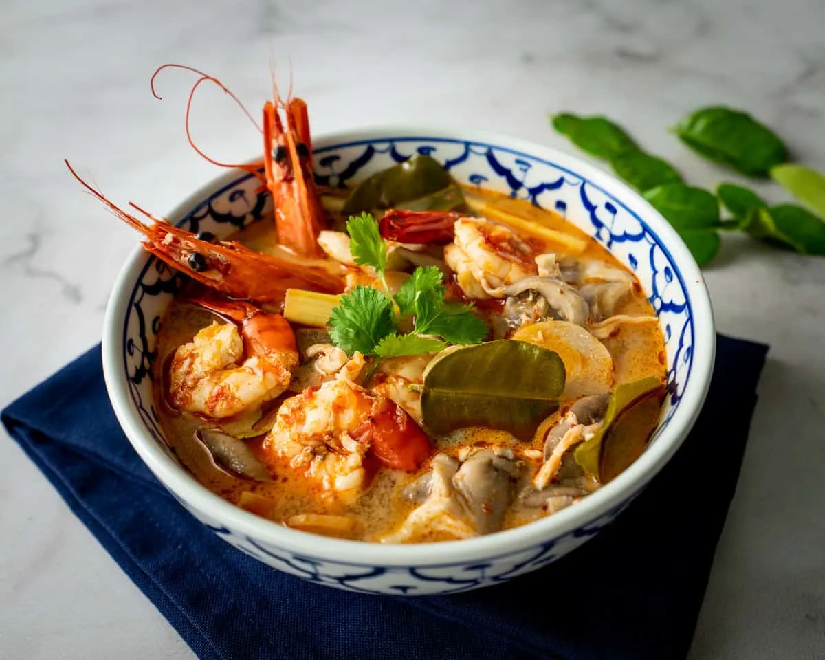 Thai Tom Yum Soup with Shrimp