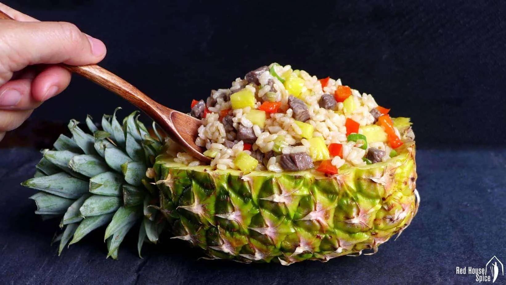 Beef and pineapple fried rice