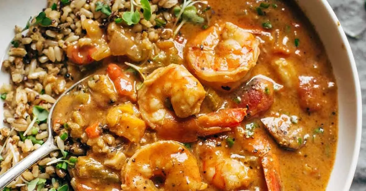 Spicy Weekend Gumbo + Brown Rice