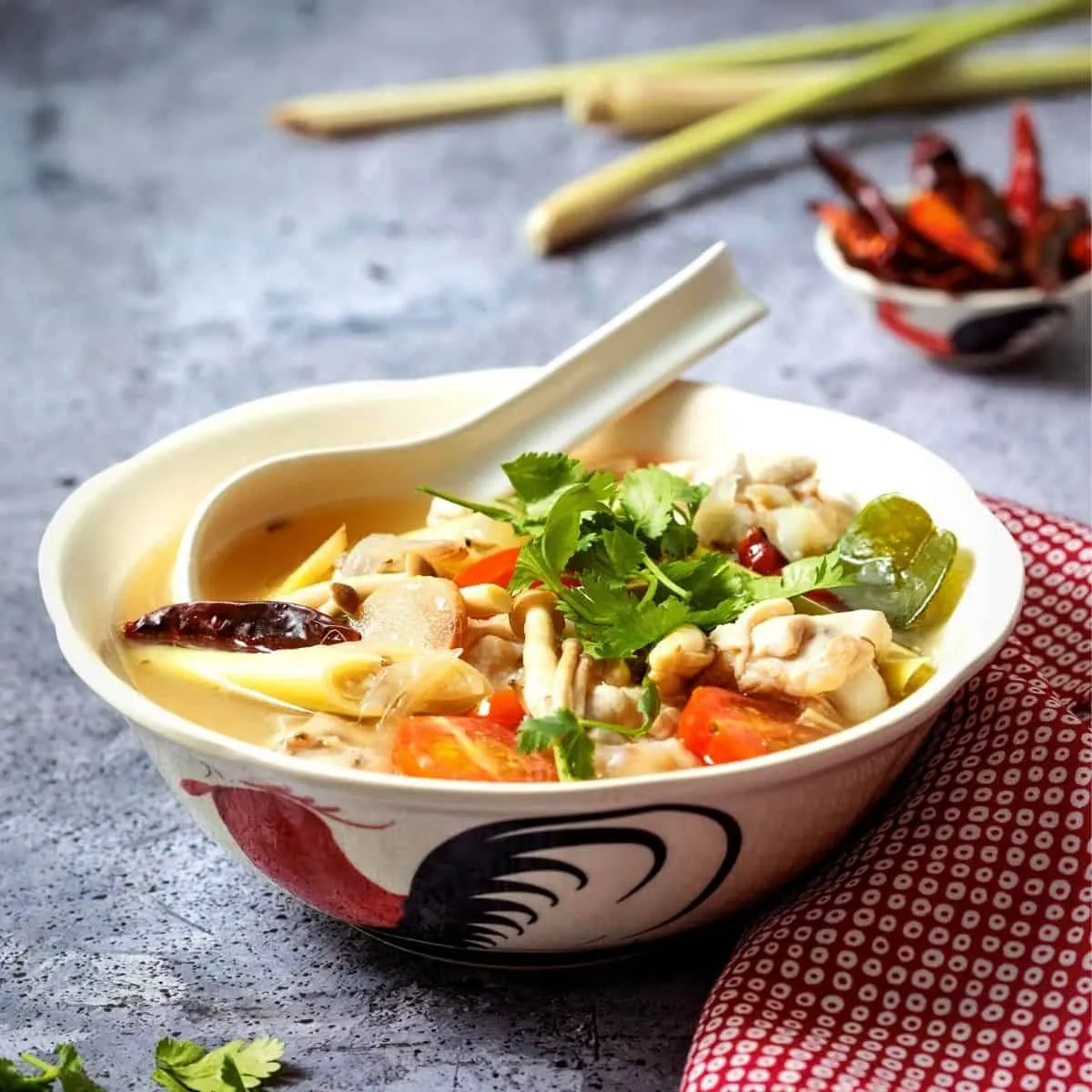 Tom Yum Soup with Chicken Wings