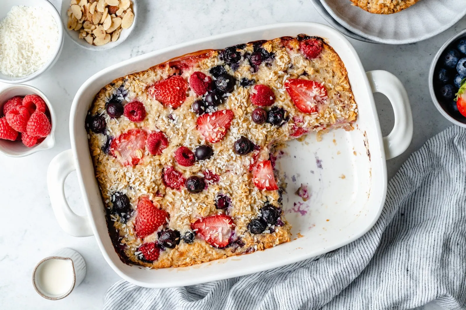 Triple Berries & Cream Baked Oatmeal