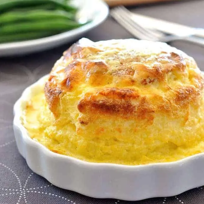 Twice Baked Make Ahead Cheese Souffle
