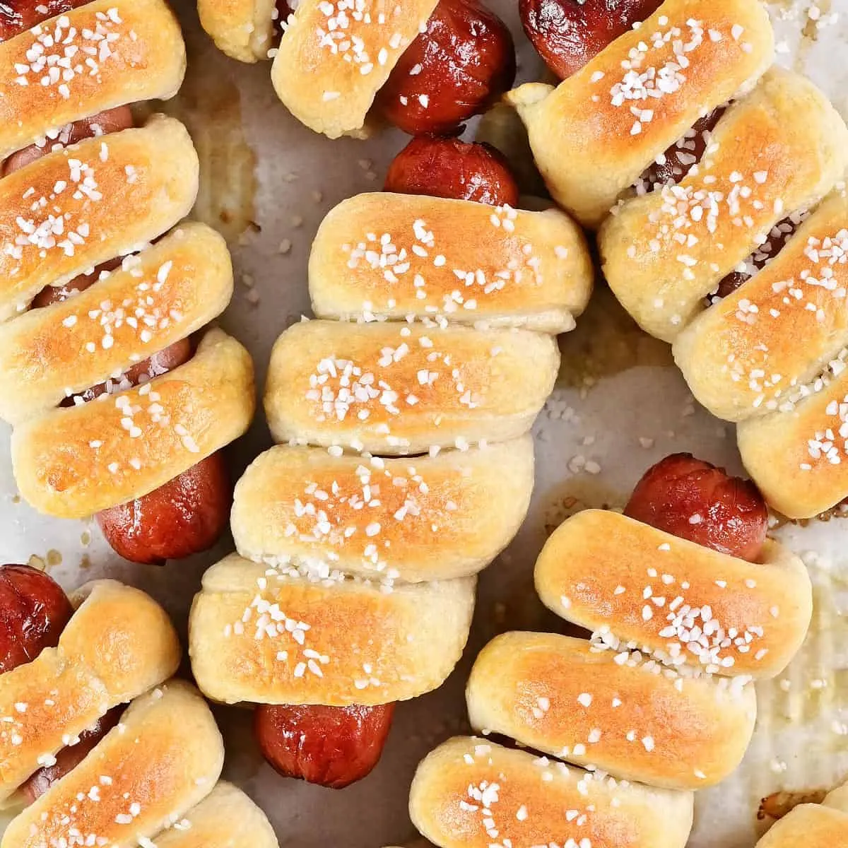 Two Ingredient Dough Pretzel Dogs