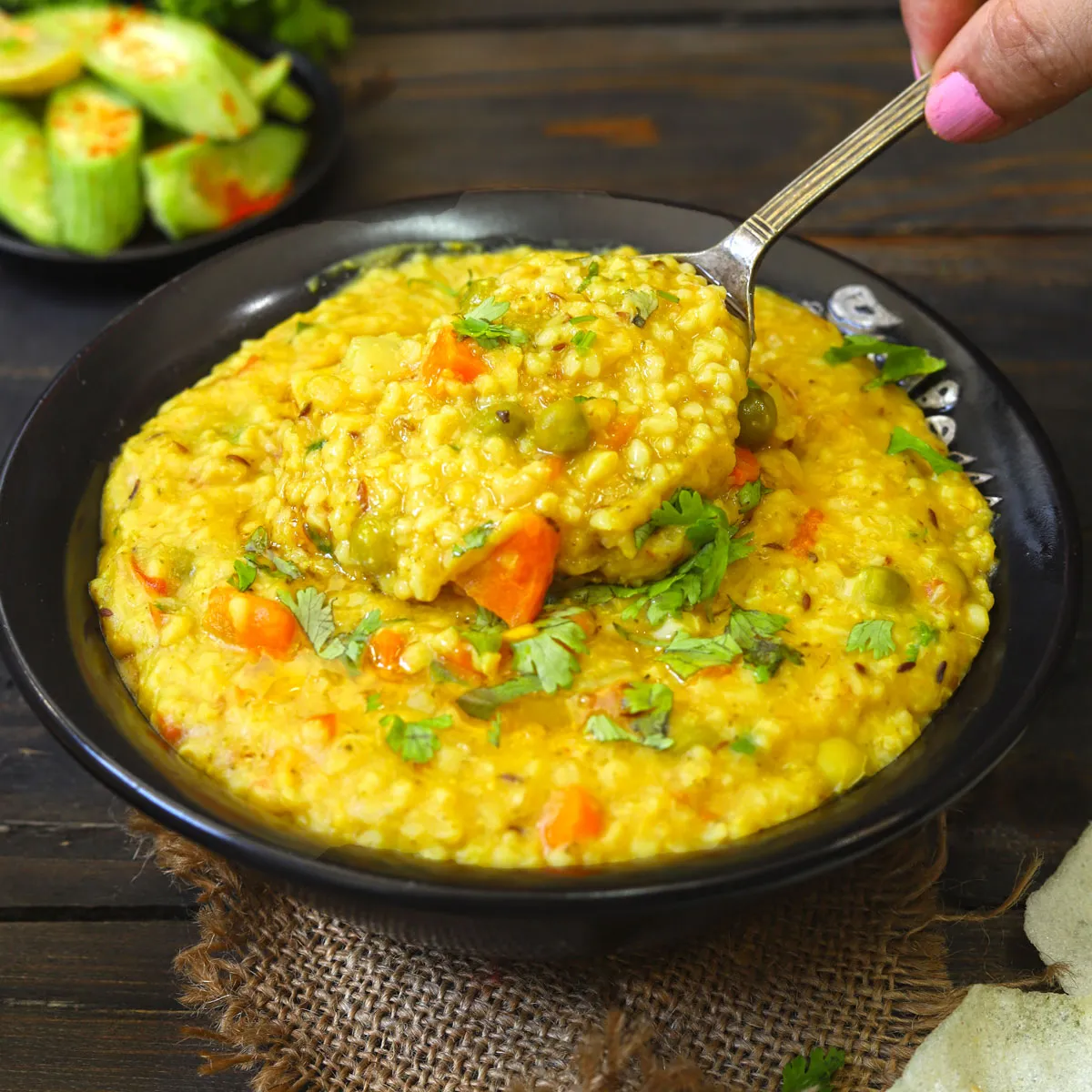 Vegetable Dalia Khichdi Recipe