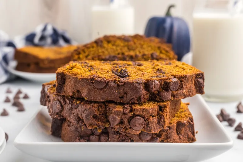 Whole Wheat Chocolate Chip Pumpkin Bread