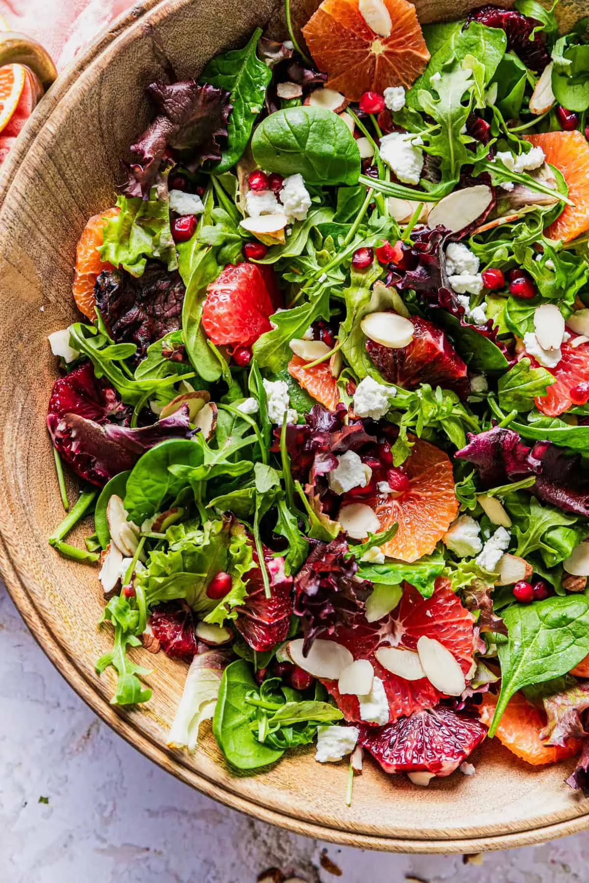 Winter Citrus Salad with Lemon Honey Poppyseed Vinaigrette
