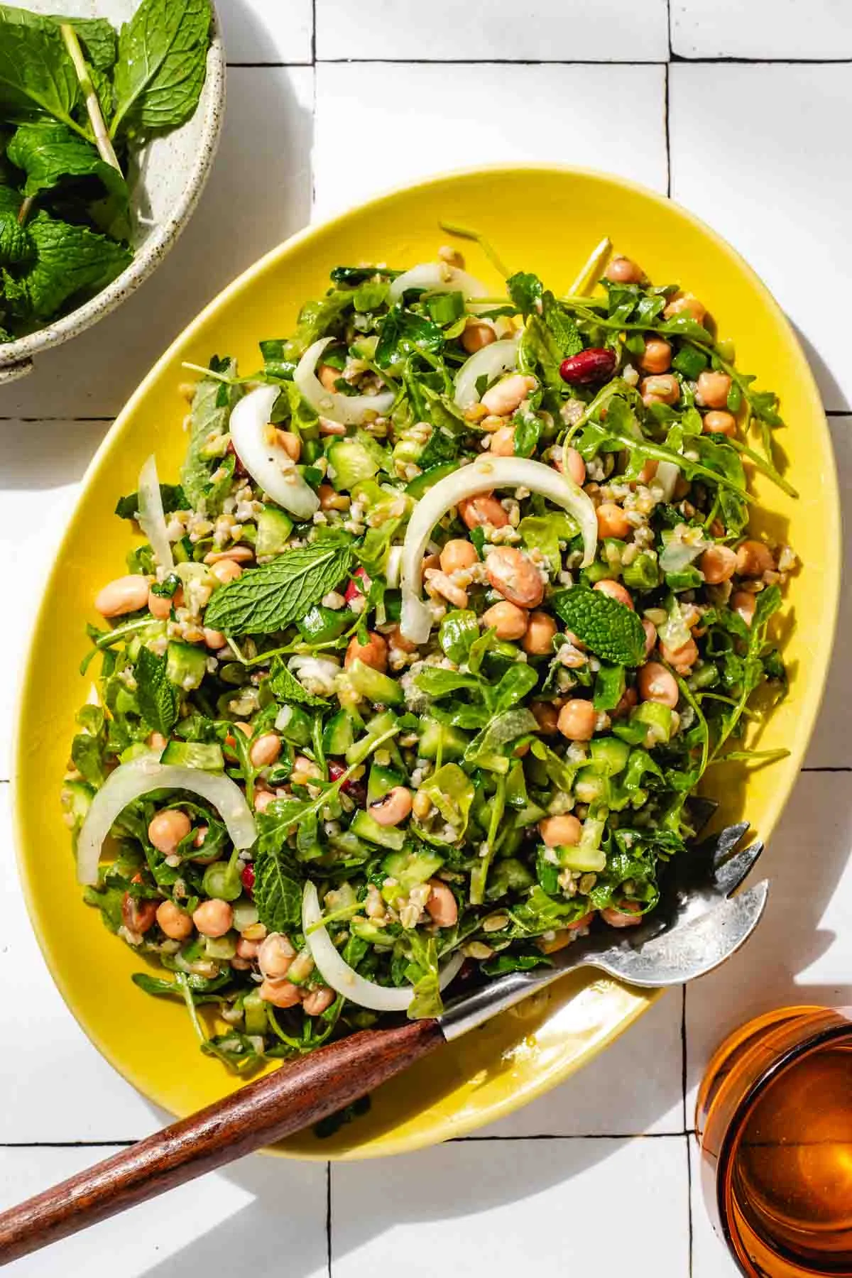 Zesty Freekeh Salad with Beans