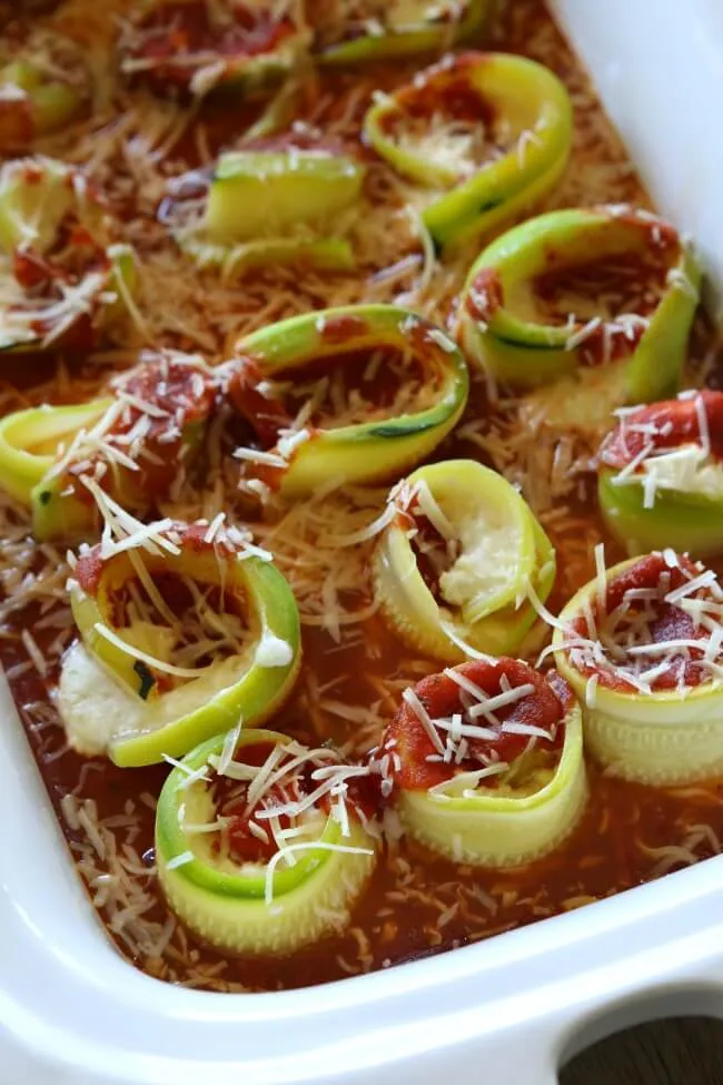 Zucchini Lasagna Roll-Ups