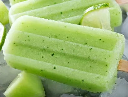 4 Ingredient Honeydew Mint Homemade Popsicles