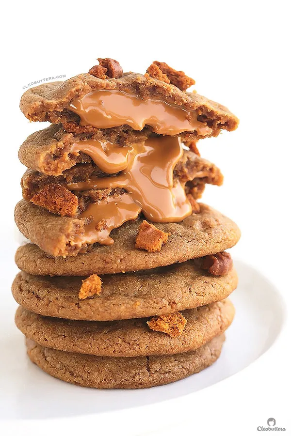 Biscoff Explosion Cookies