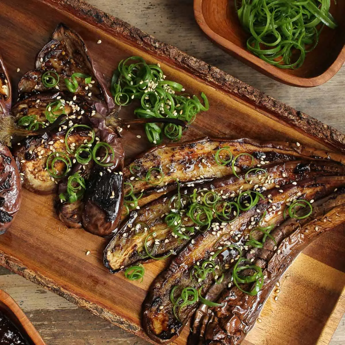 Black Garlic Glazed Miso Eggplant