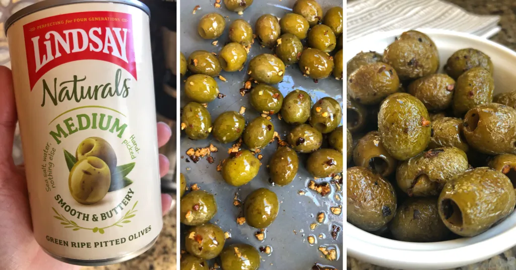 Blistered Green Olives