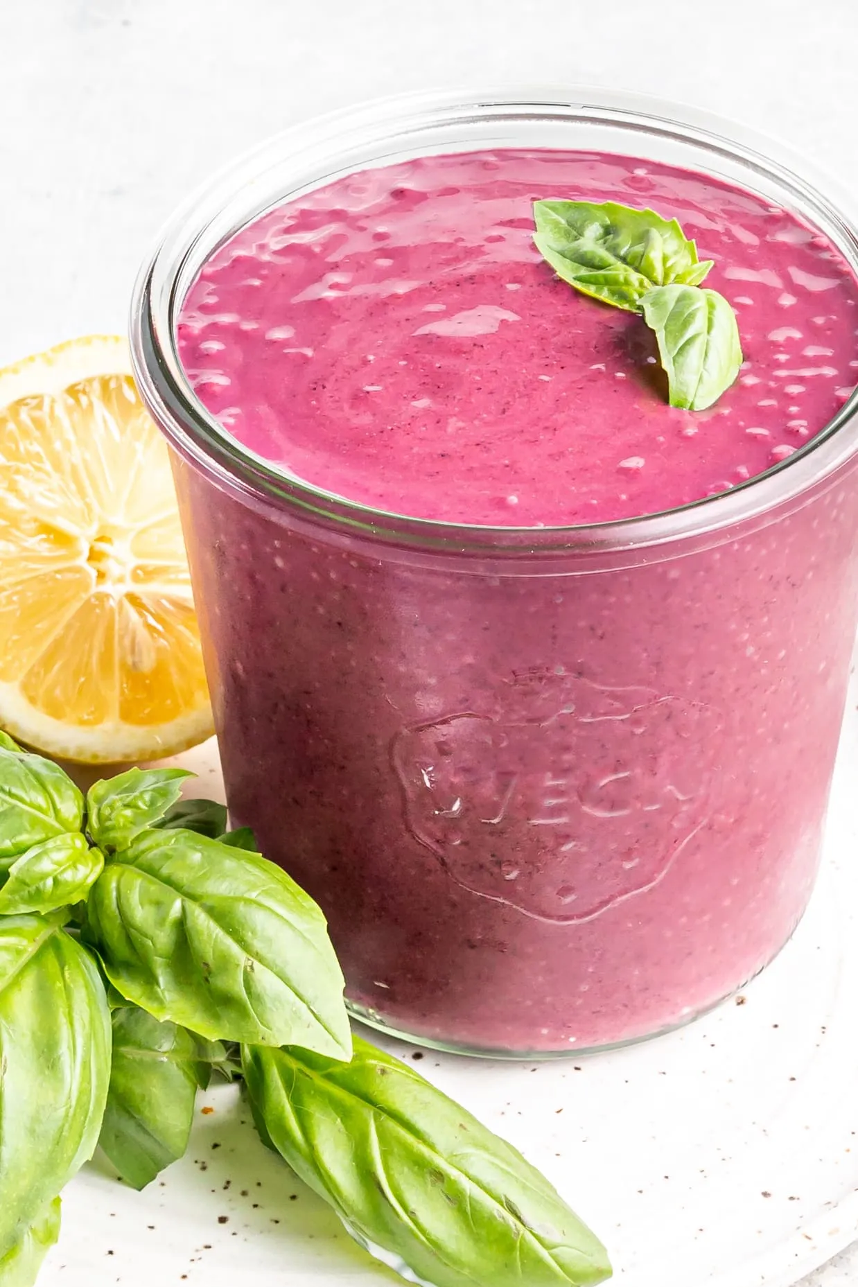 Blueberry Basil Weight Loss Smoothie