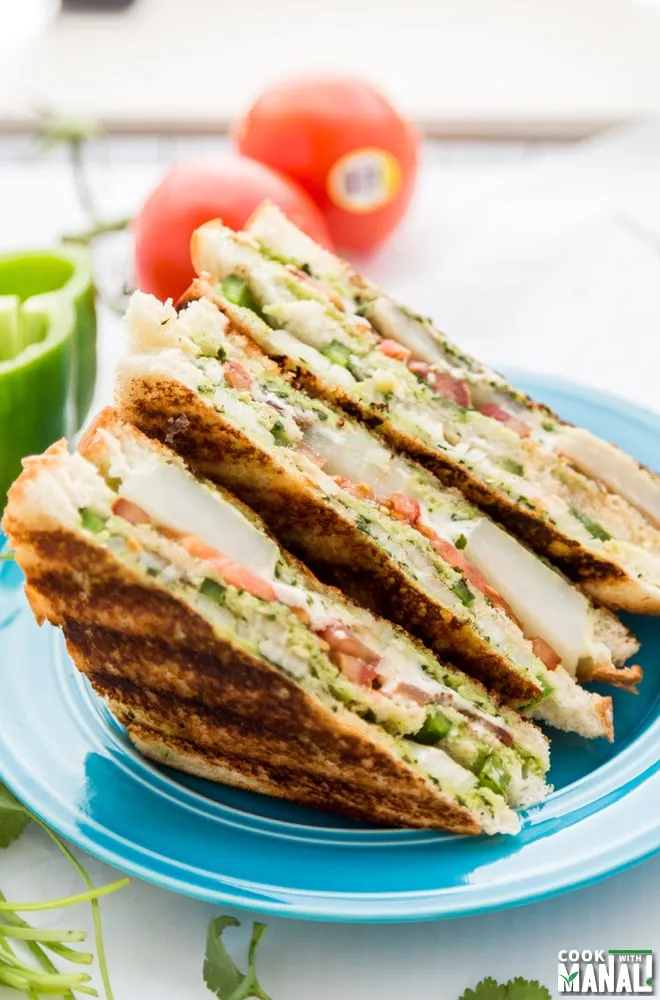 Bombay Veggie Grilled Cheese Sandwich