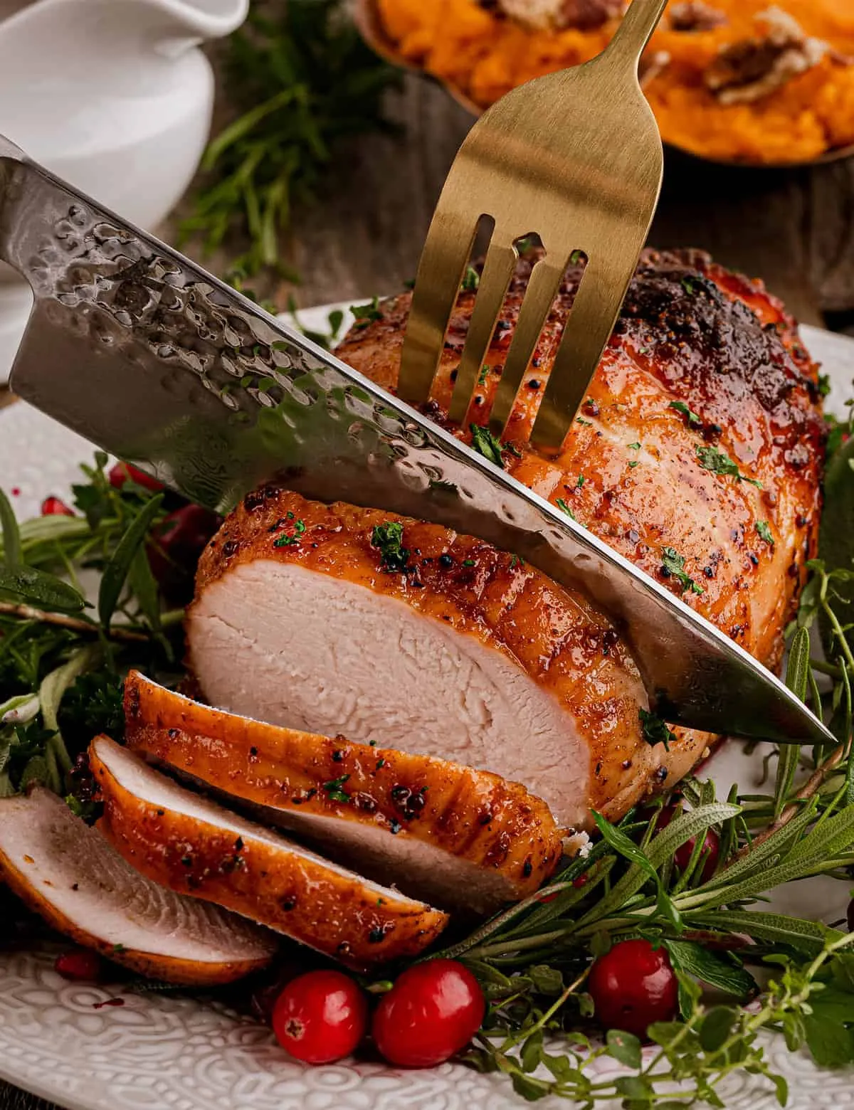 Bourbon Maple Glazed Boneless Turkey Breast