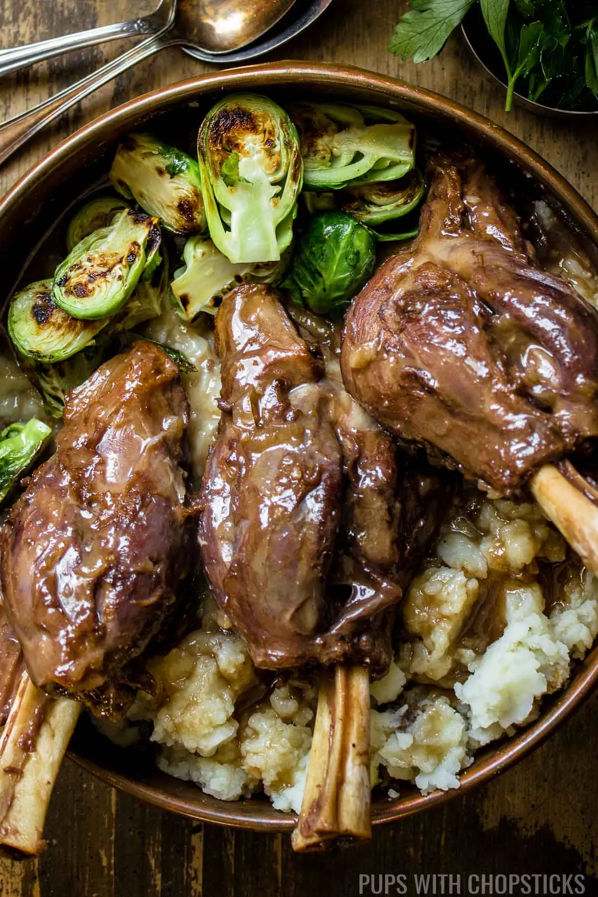 Braised Lamb Shank in Red Wine Sauce