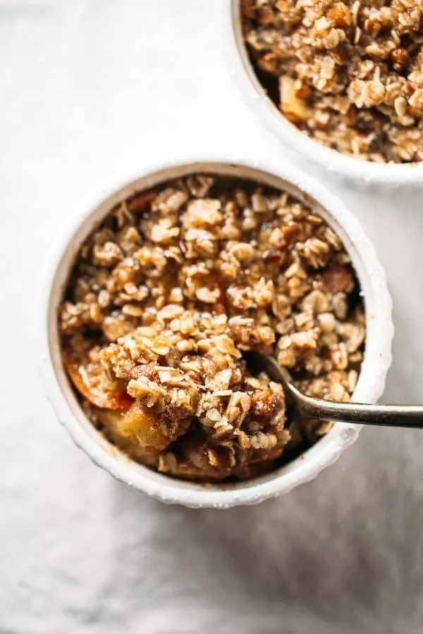 5 Minute Single Serving Apple Crisp