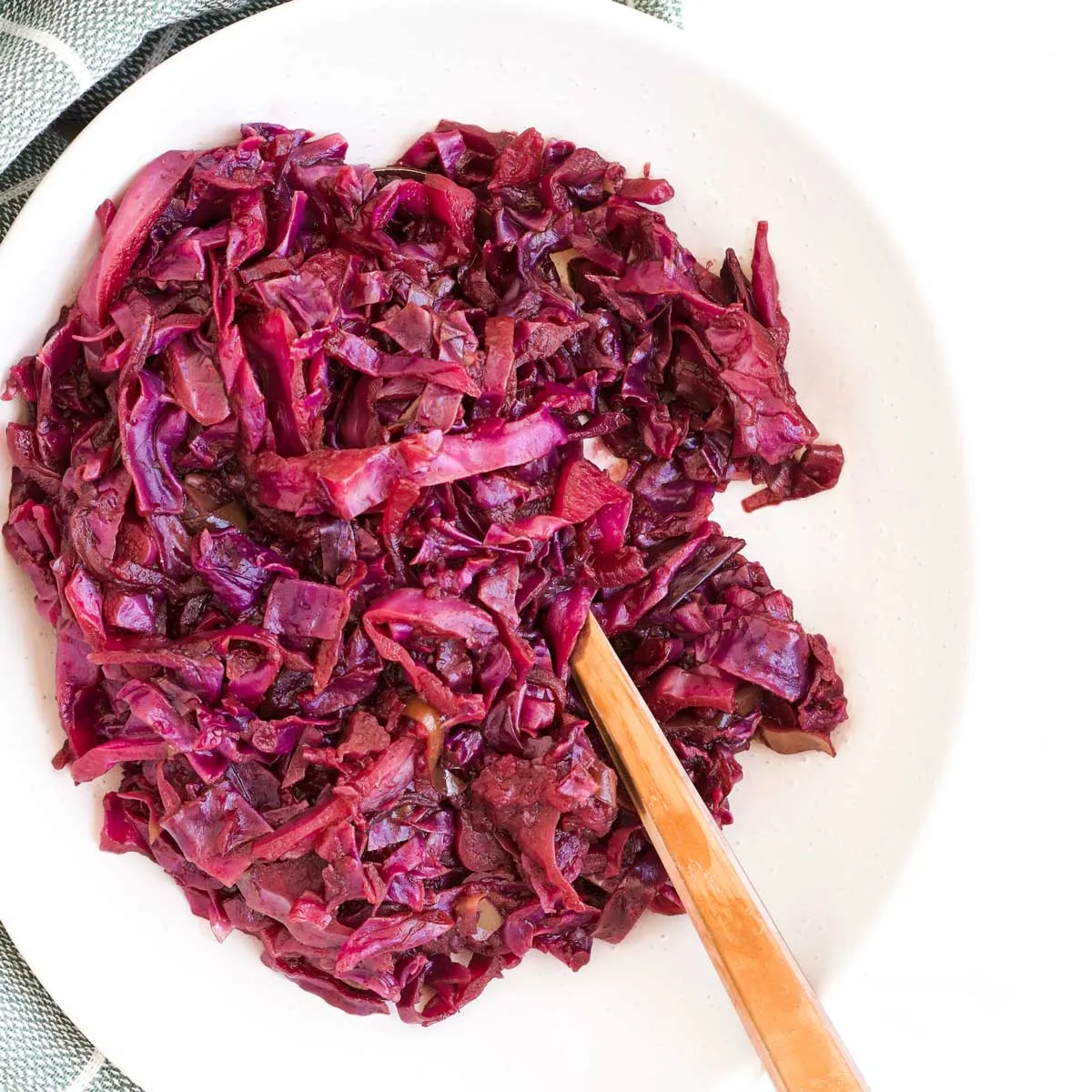 Braised Red Cabbage and Apple