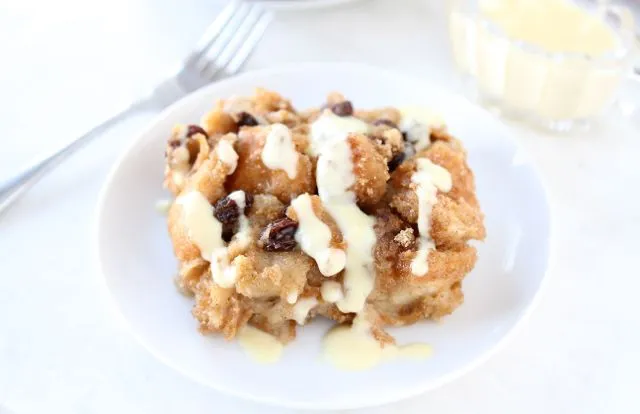 Bread Pudding with Vanilla Custard Sauce