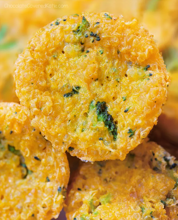 Broccoli Cheddar Quinoa Bites