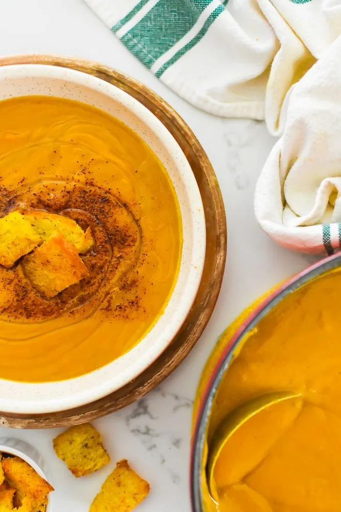 Brown Butter Sweet Potato with Ginger & Leek