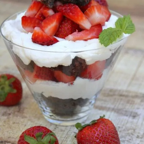 Brownie Strawberry Shortcake