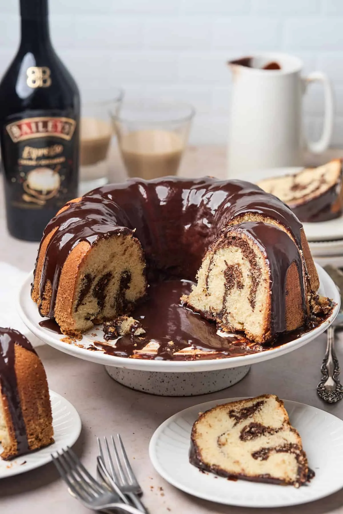 Brownie Swirl Pound Cake Recipe