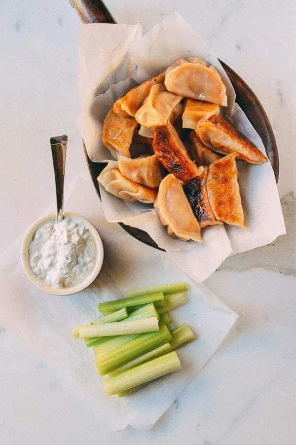 Buffalo Chicken Potstickers