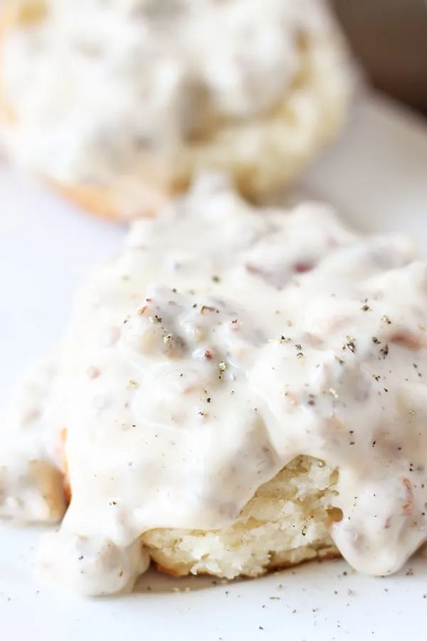 Buttermilk Biscuits and Sausage Gravy