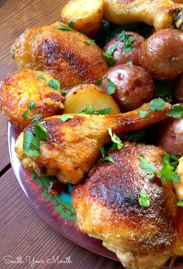 Buttermilk Ranch Roasted Chicken with Potatoes