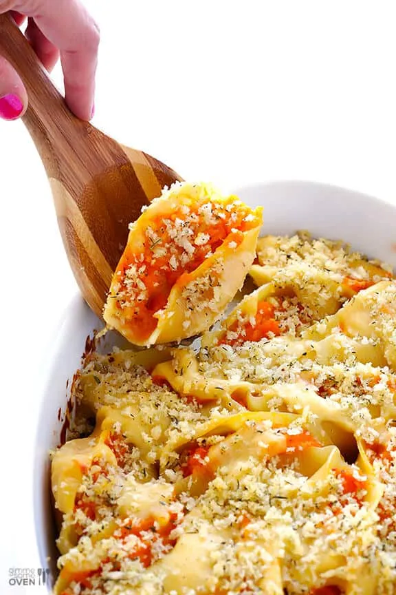 Butternut Squash Alfredo Stuffed Shells